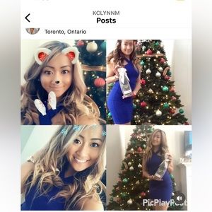 Another Story Size XS Royal Blue Criss-Cross Strap Long Dress NWOT $40